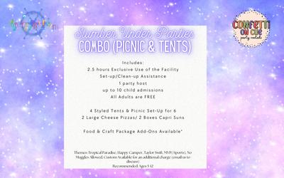 SLUMBER UNDER COMBO (Picnic & Tents) PARTY